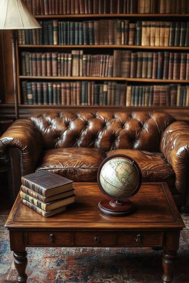 Antique Books And Historical Artifacts Display