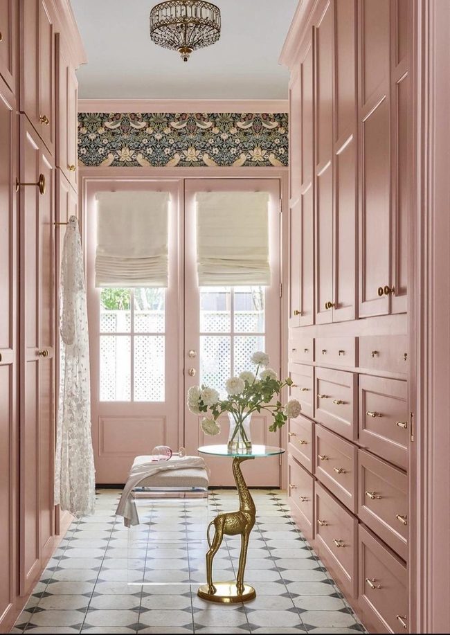 Pink Pastels Meet Geometric Tiles