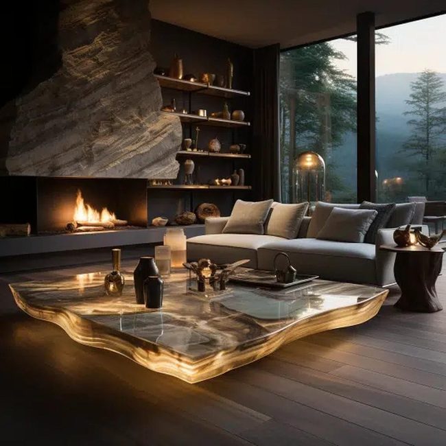 Backlit Onyx Glowing Surfaces