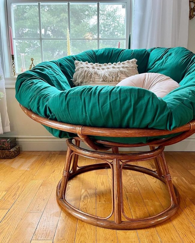 Round Rattan Frame Statement Piece