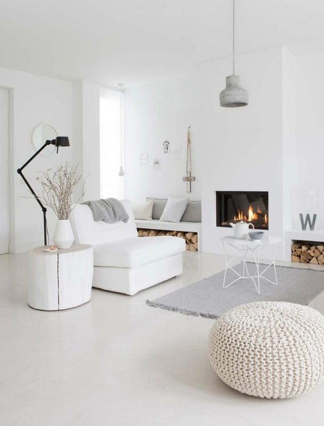 Sunlit White Space With Wooden Warmth