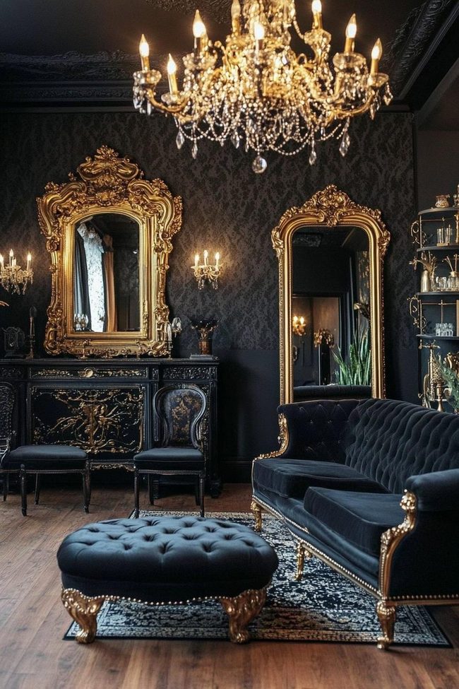 Black Gold Victorian Interiors