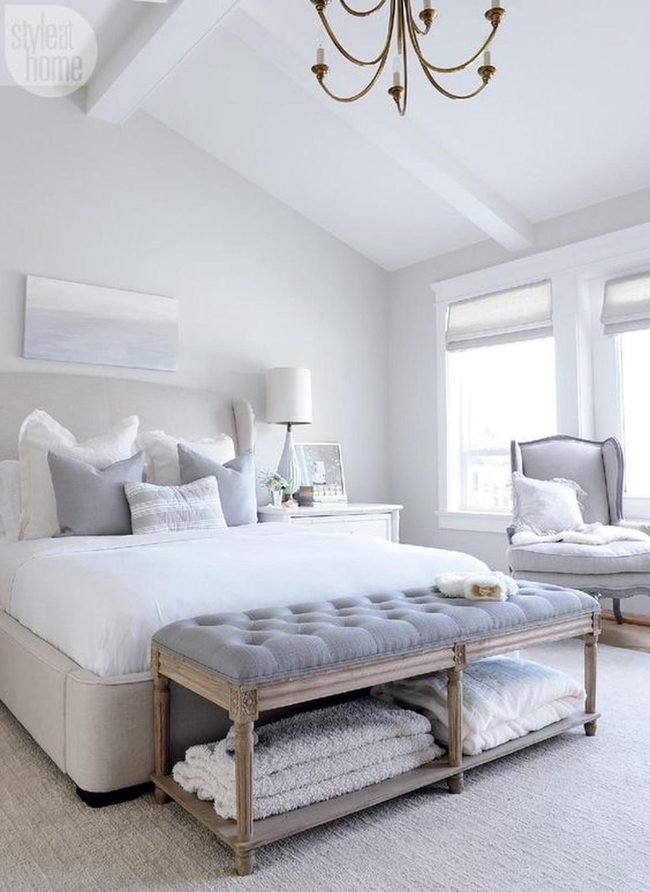 Gray And White Bedroom Serenity