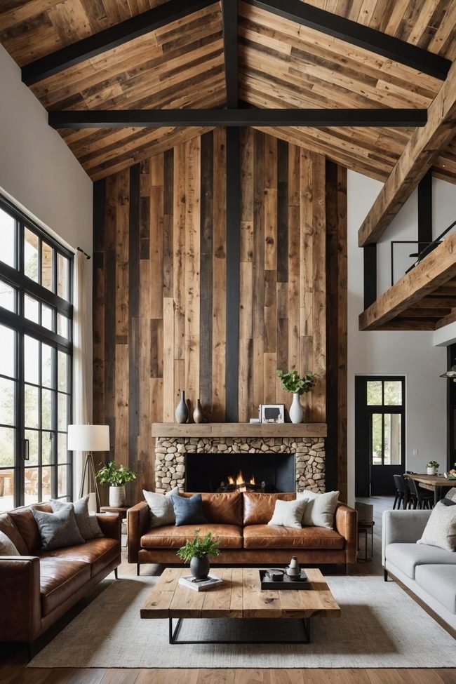 Weathered Wood Meets Modern Living