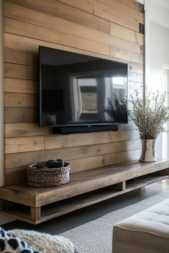 Natural Natural Timber Grain Television Mount