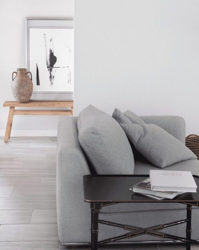 Gray Wood Floors Anchor Simplicity