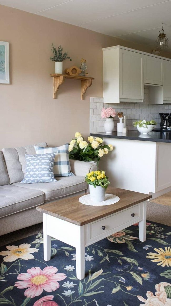 Gray Sofa Spring Refresh