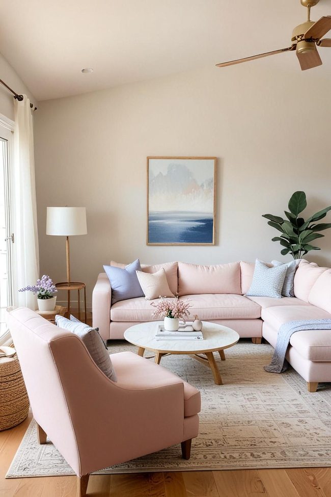 Soft Pastels with Neutral Grounding