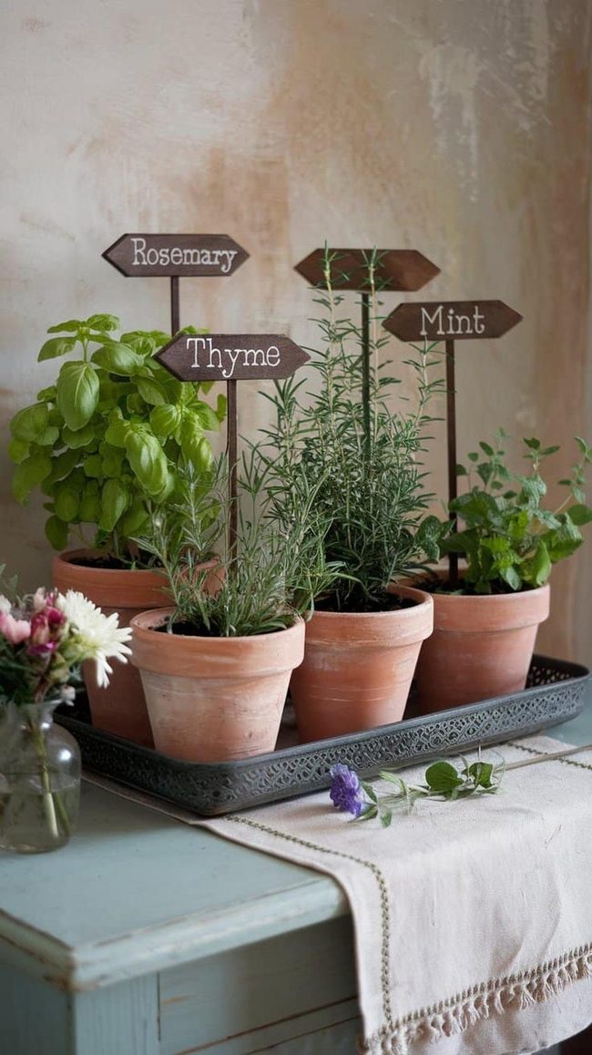Living Herb Entry Garden
