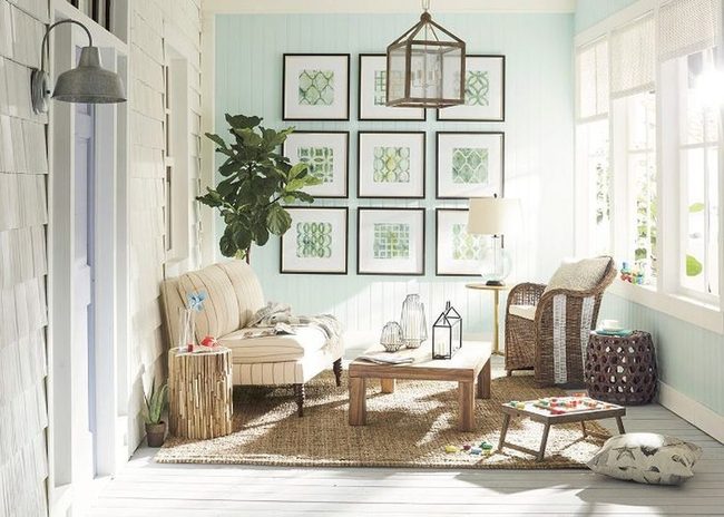Mint Green Layered Depth