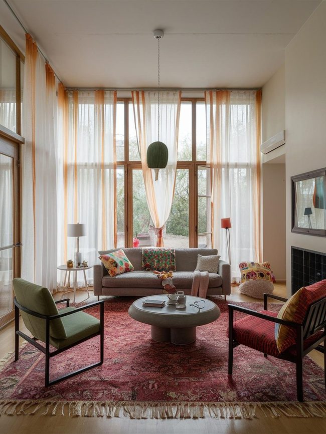 Sunlit Room Brings Colors Alive