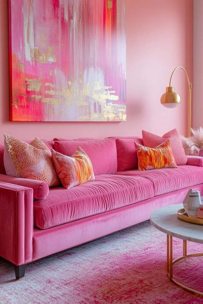 Pink Pop Statement Living