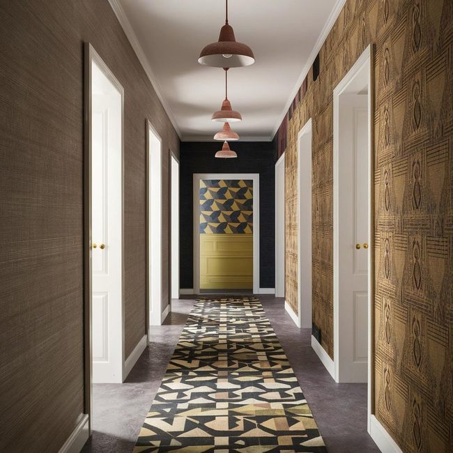 Hallway Statement Through Wallpaper