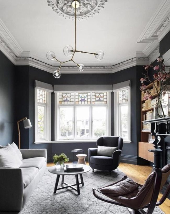 Stained Glass Catches Gray And Light