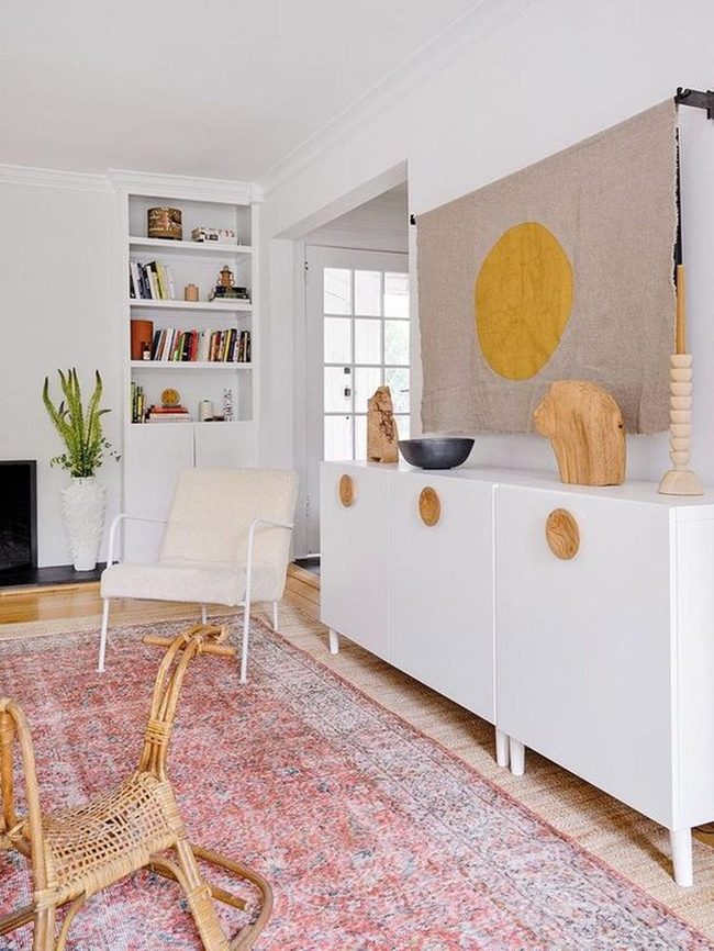 Sunlit Room With Colorful Rug