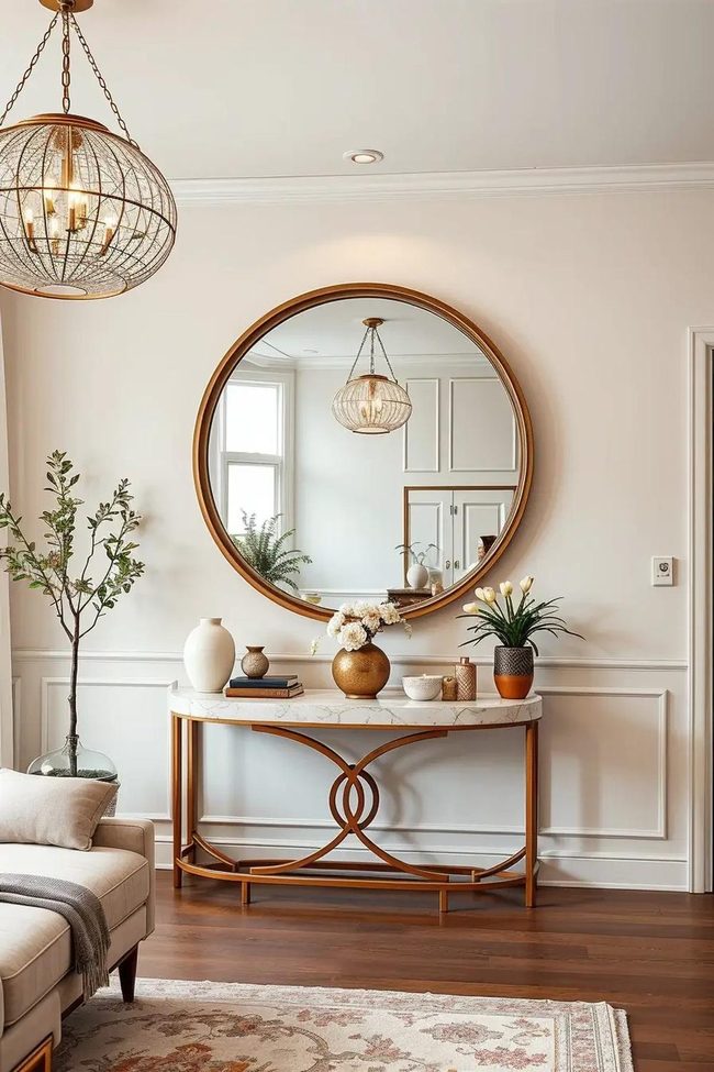 Round Mirrors Reflect Flowing Softness