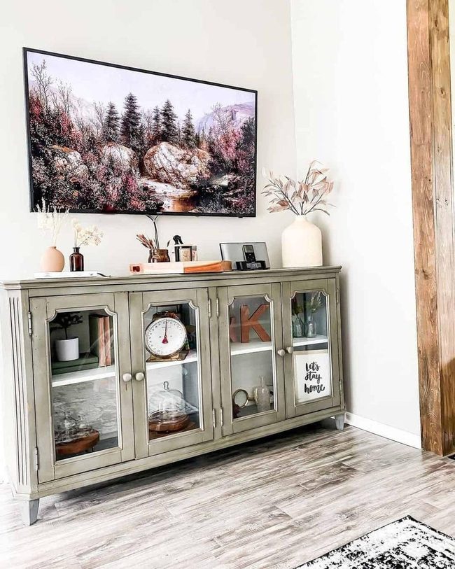 Light Wood Storage Meets Vintage Character