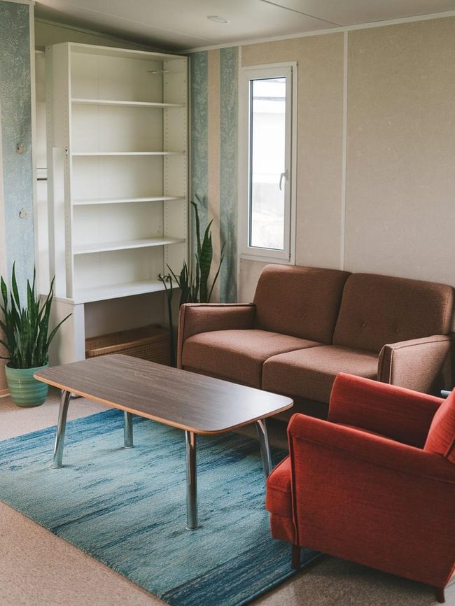Shelves That Hide Clutter