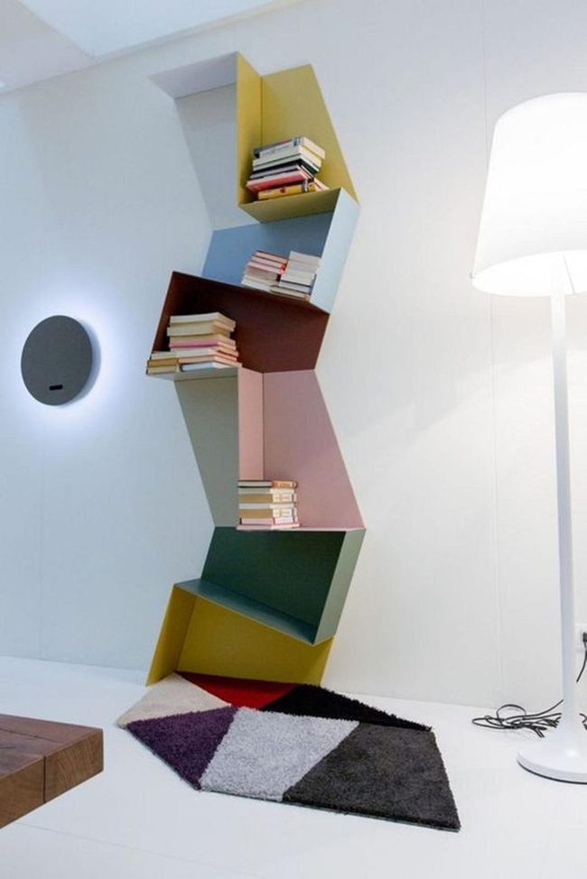 Purple And Cream Bookshelf Gallery