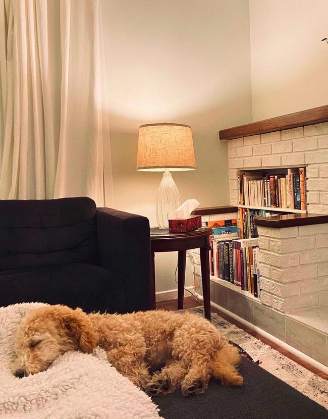 Fireside Built-In Bookshelves