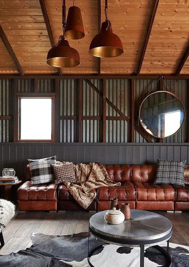 Dark Wood Beams Industrial Warmth