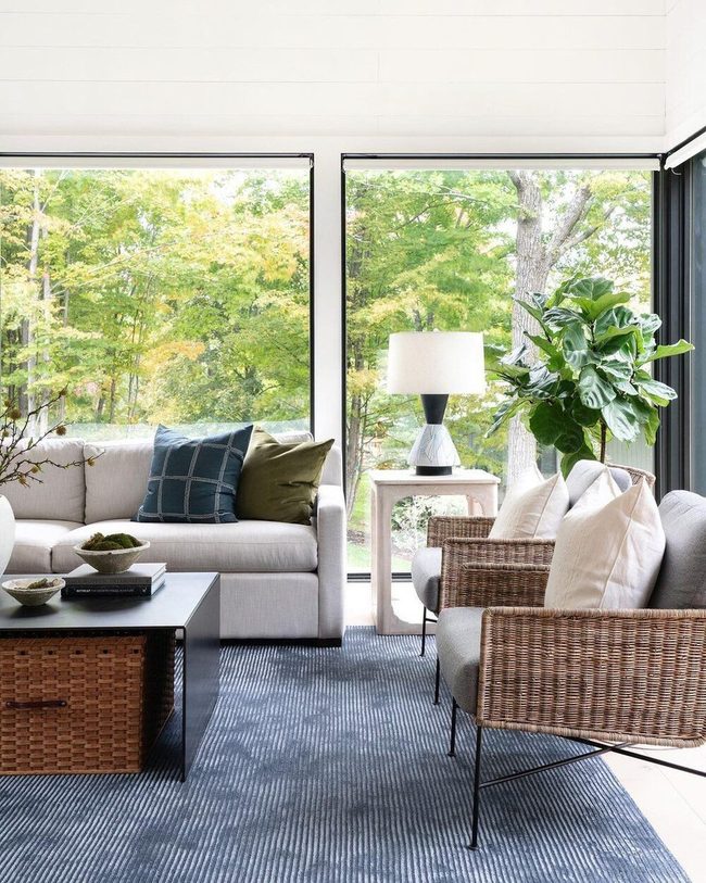 Blue Rug Grounds Green Spaces