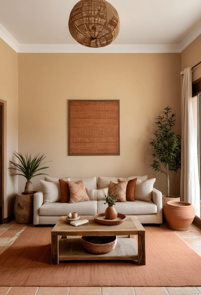 Burnt Orange And Terracotta Layers