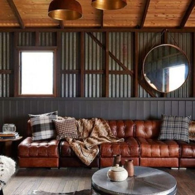 Wood Beams Meet Metal Panels