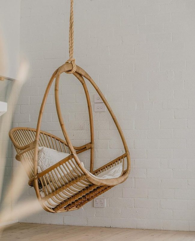 Curved Cocoon Chair Statement Piece