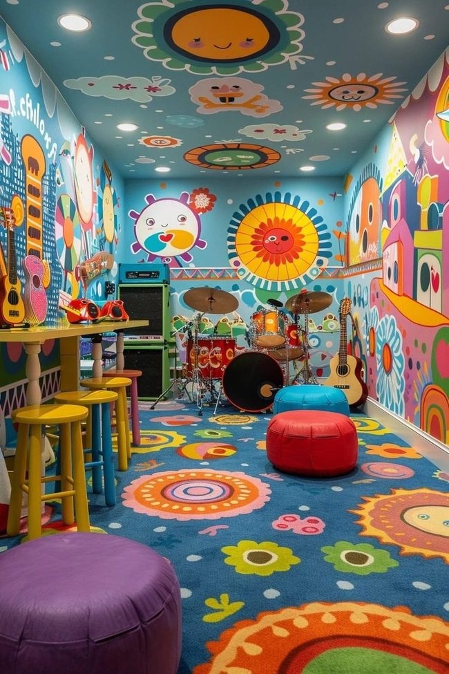 Colorful Murals, Performance Props, Young Artists