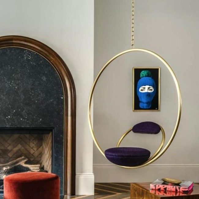 Sculptural Statement Chair In Black