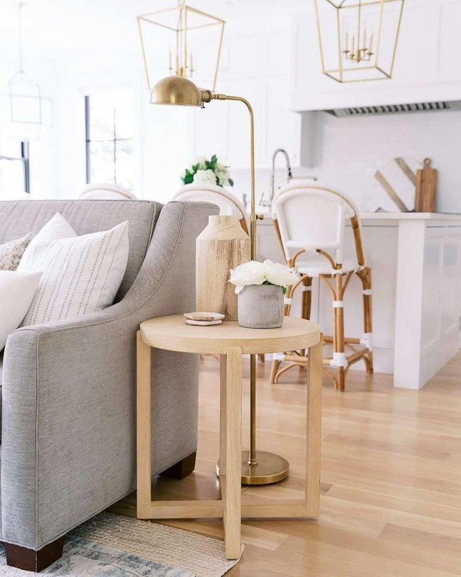Golden Brass Lighting For Intimate Corners