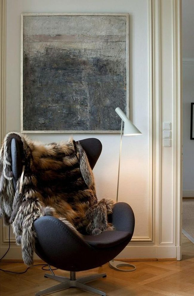 Dark Gray Chair, Layered Textures