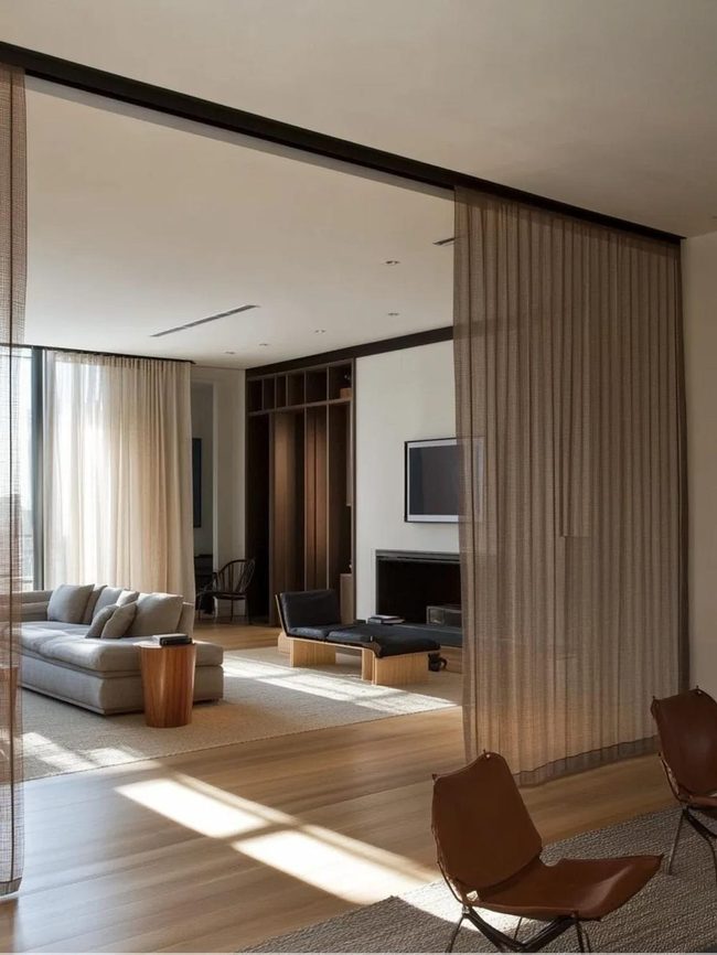 Understated Fabric Room Dividers
