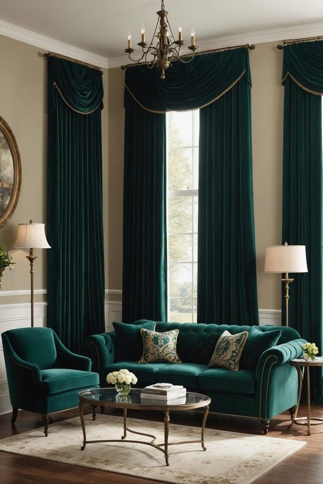 Deep Burgundy Velvet Cascade