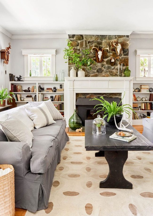 Small Bookshelves Flood Natural Light