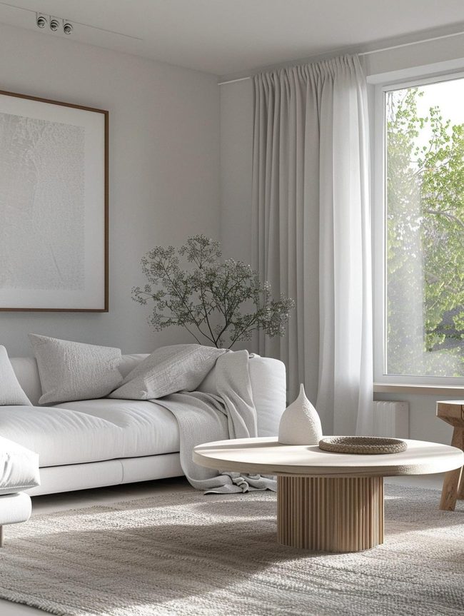 Light Teak and Linen Simplicity