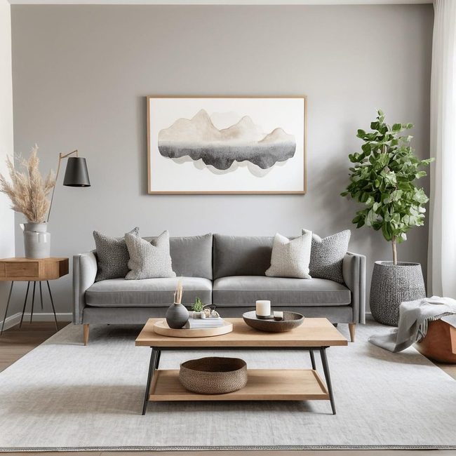 Grey and White Lounge Balance