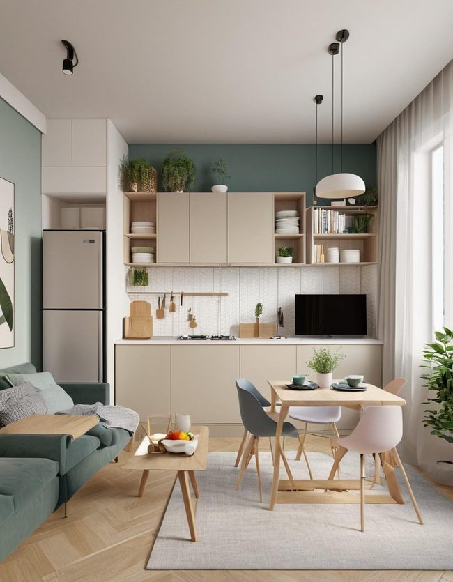 Open Kitchen Multipurpose Small Space