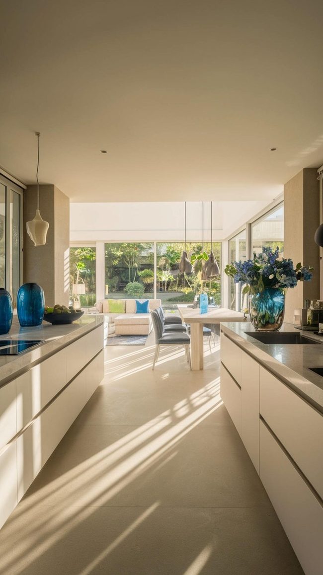Deep Jewel Tones Anchor Open Spaces