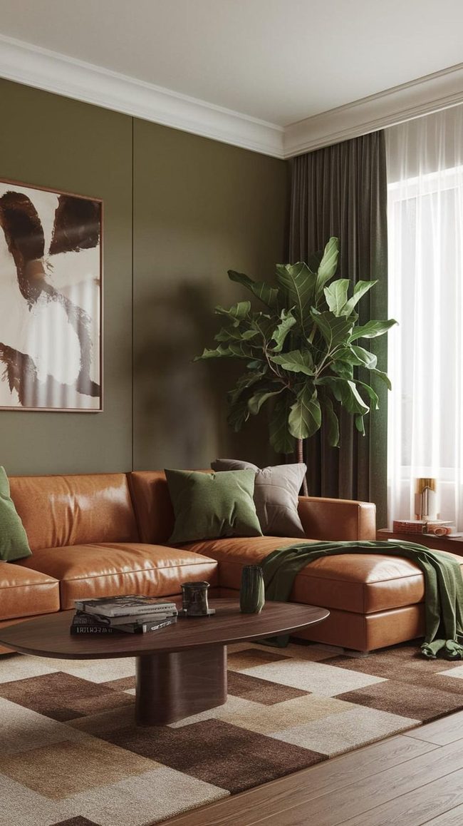 Brown Walnut With Green Pops