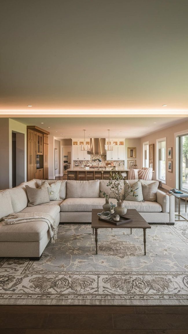 Open Concept Zones Without Walls