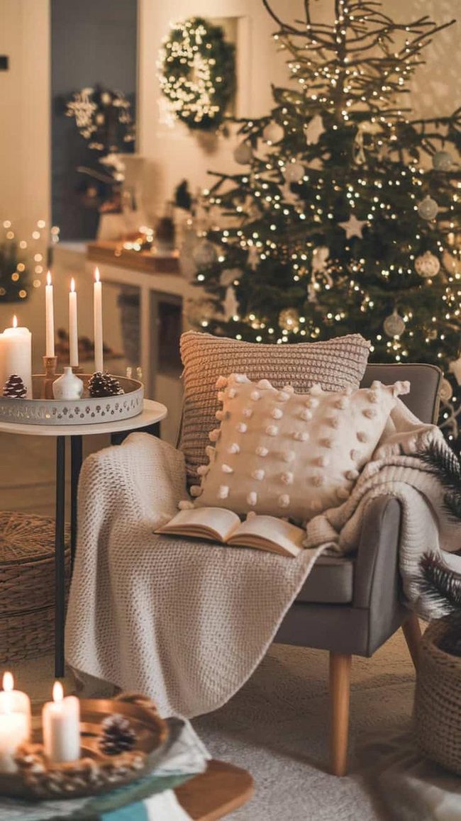 Candlelit Corner Reading Nook
