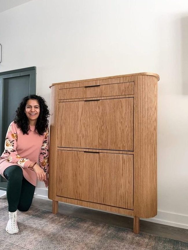 Natural Wood Grain Cabinets