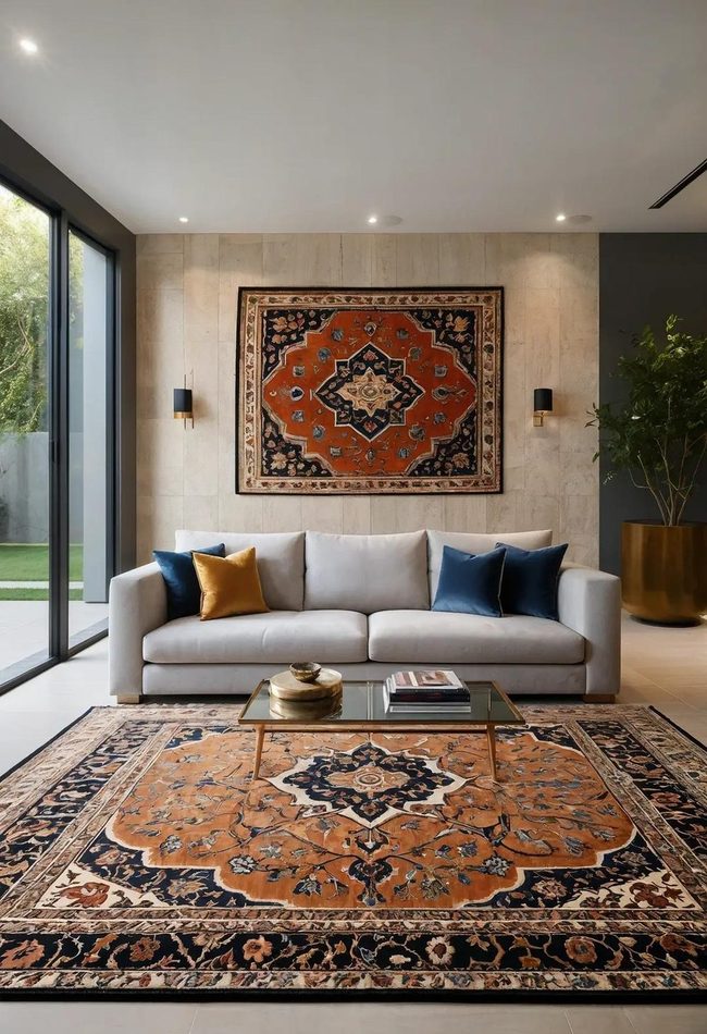 Persian Rug Wall Art Statement