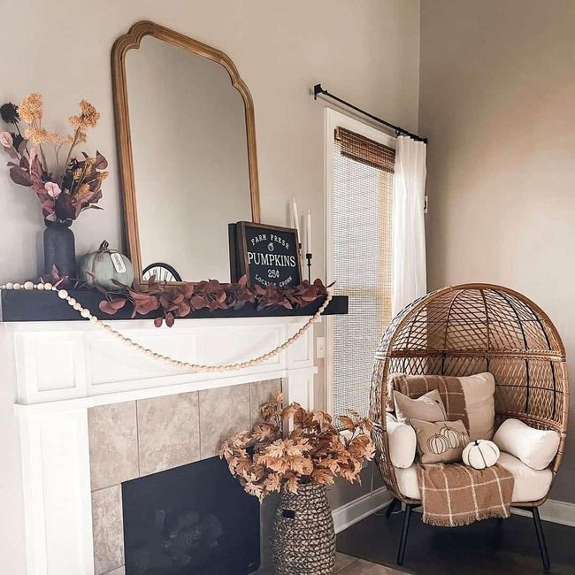 White Board And Batten Fireplace