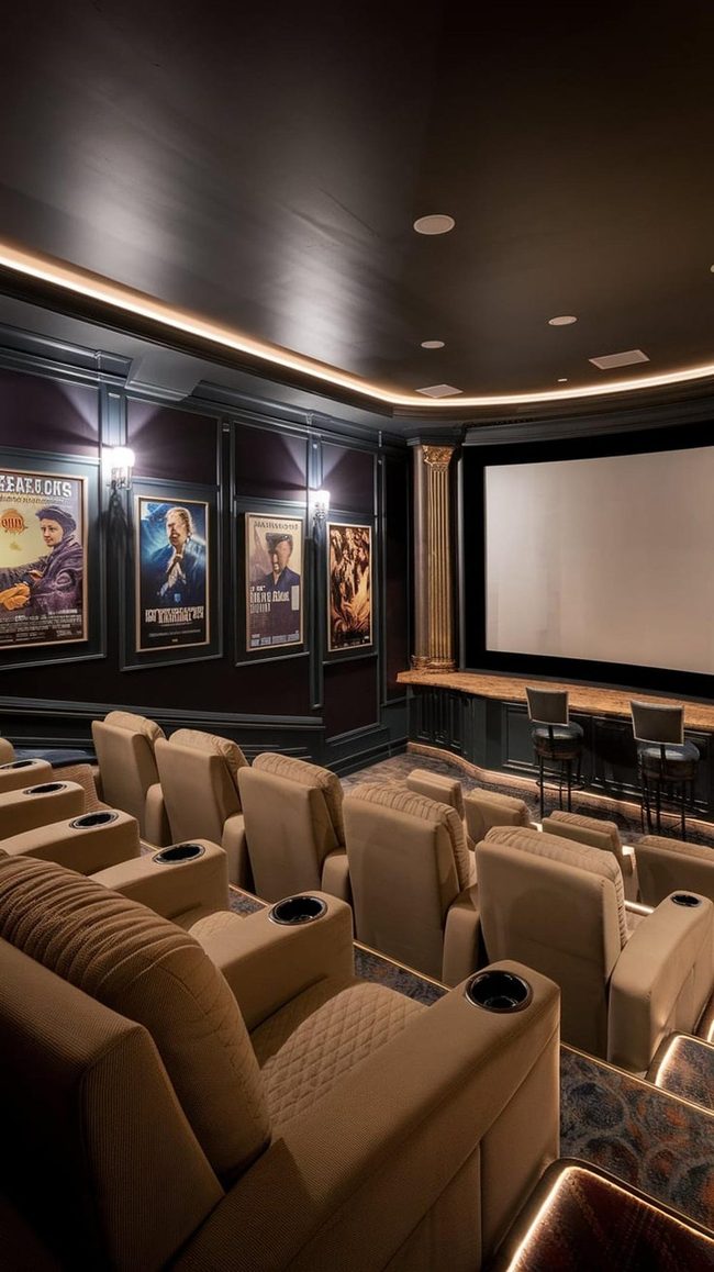 Soundproof Game Room Theater
