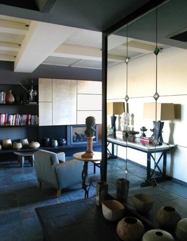 Deep Slate Reflective Sophistication