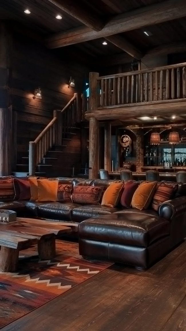 Stone Fireplace Mantel With Western Accents