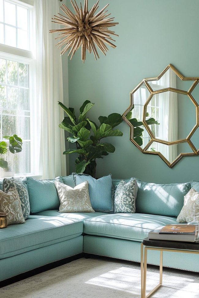 Compact Sectional With Separate Accent Seating